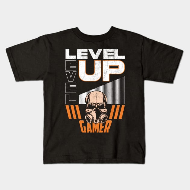 Level Up Gamer Kids T-Shirt by Snapdragon